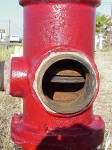 Photo of original Marysville hydrant valve